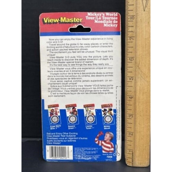 Sealed Disney's Mickey Mouse Mickey's World Tour Cartoon View Master Reel! VTG - Picture 3 of 3